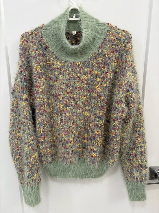 RAGA Sweaters - Anthropologie Raga Oversized Boucle Knit Mock Neck Sweater Size XS